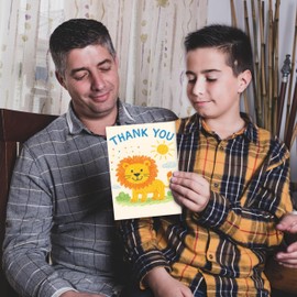 12 Thank You Teacher Cards Multipack – Cute Animal Designs – Kids Thank You Cards for Teachers, Weddings & More – Eco-Friendly – Made in UK