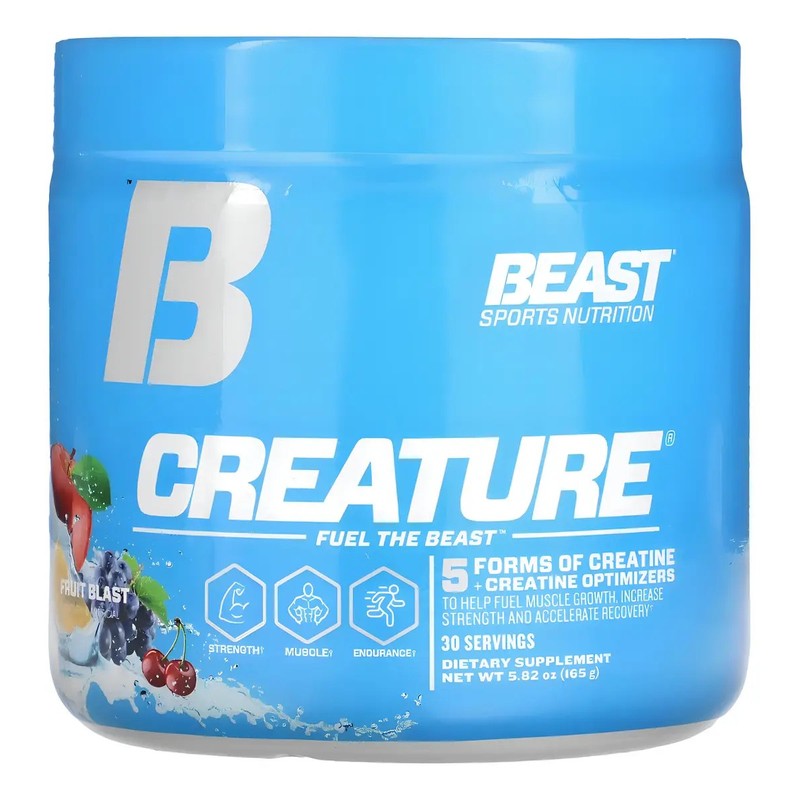 Creatina Creature Beast Sport para Aumento de Fuerza Sabor Fruit