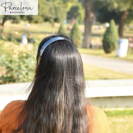 Parcelona Made in France Set of 2 Shell Brown N Black Wide Celluloid Hair Head Band Headband