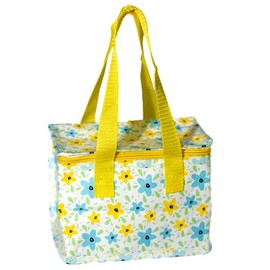 Happy Planet Giftshop Foil Lined Lunch Bag 21 x 12 x 16cm (Summer Flowers Design)
