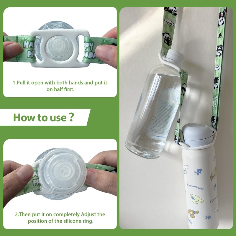 2PCS Water Bottle Holder with Strap, Cup Lanyard Accessories Long