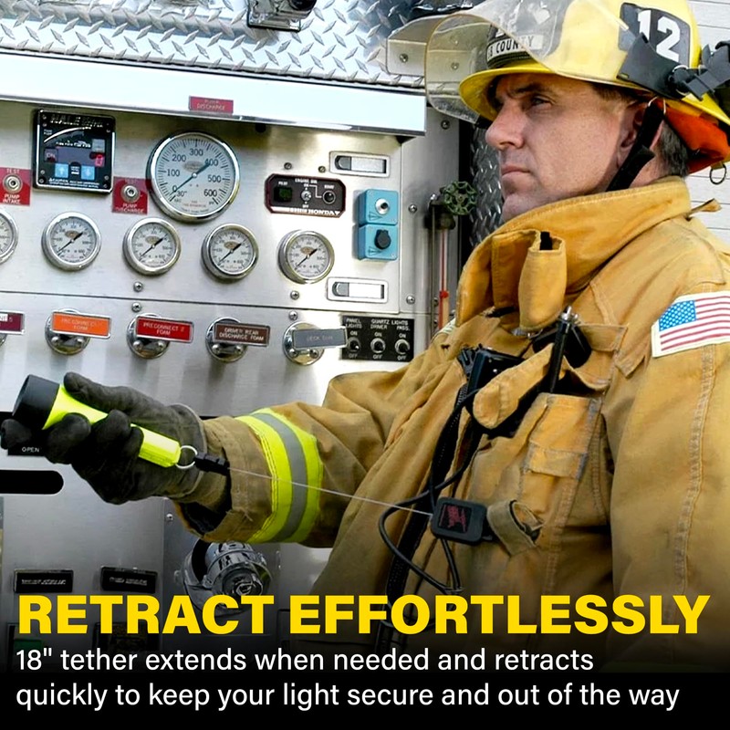 Gear Keeper Box LED Flashlight Retractor With 3” AL Carabiner