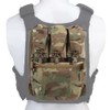 MOLLE Back Panel Banger Zipper on Pouch Triple Mag Holder