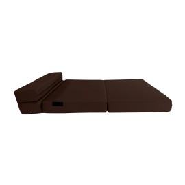 Danfuton Folding Foam Mattresses, Chair Lounger, Studio Guest Beds, 6 x39x 80, Brown