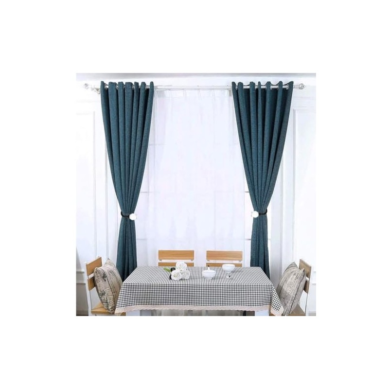 Cabilock Ganchos Decorativos para Cortinas, Cristal Negro