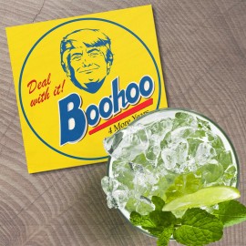 Unbranded Trump Boohoo 4 More Years United States 4'' X 4'' Square Wooden Coaster