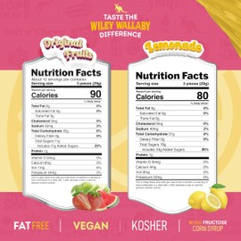 Wiley Wallaby Licorice Variety Pack - Original Fruits and Lemonade Classic Gourmet Soft & Chewy Australian Licorice Candy - Pack of 6