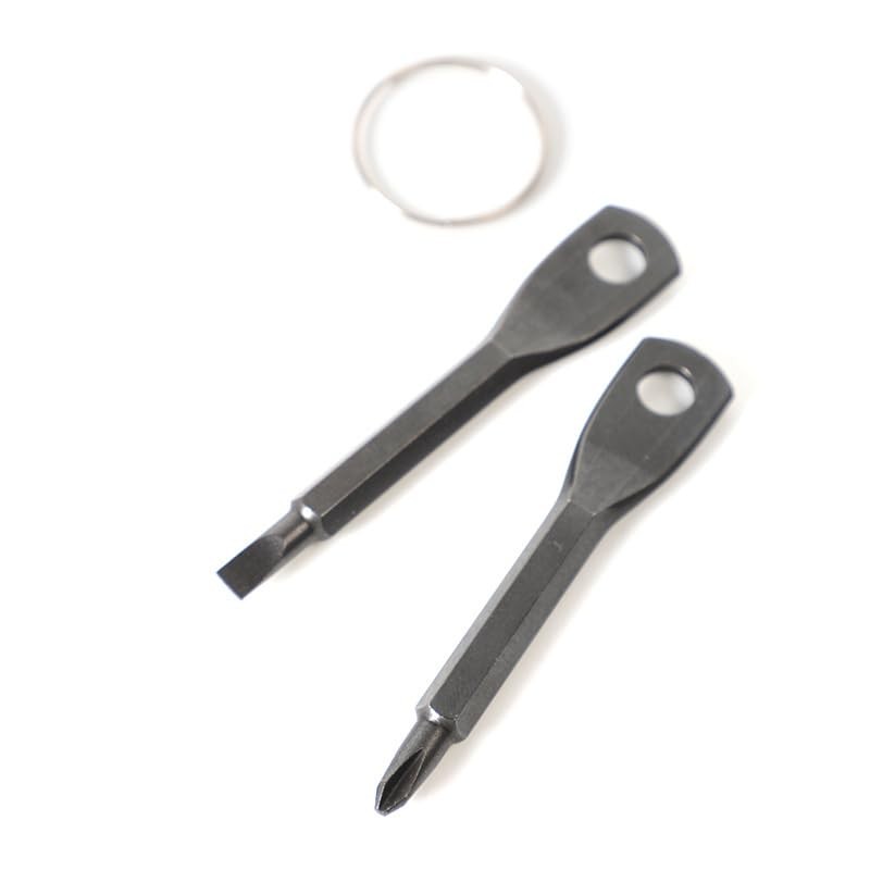 2 Sets Mini Screwdriver Key Ring Portable Keychain Screwdriver Screwdriver