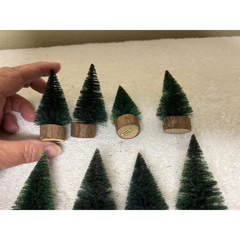 Liberty Falls Miniature Green Trees Accessory 3” Tall Set Of