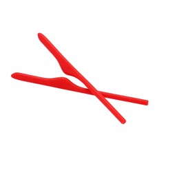 NicelyFit Replacement Temple Ear Socks for Oakley OX3122 OX3125 OX5089 OX5148 Glass Frames (Red - 1 Pair)