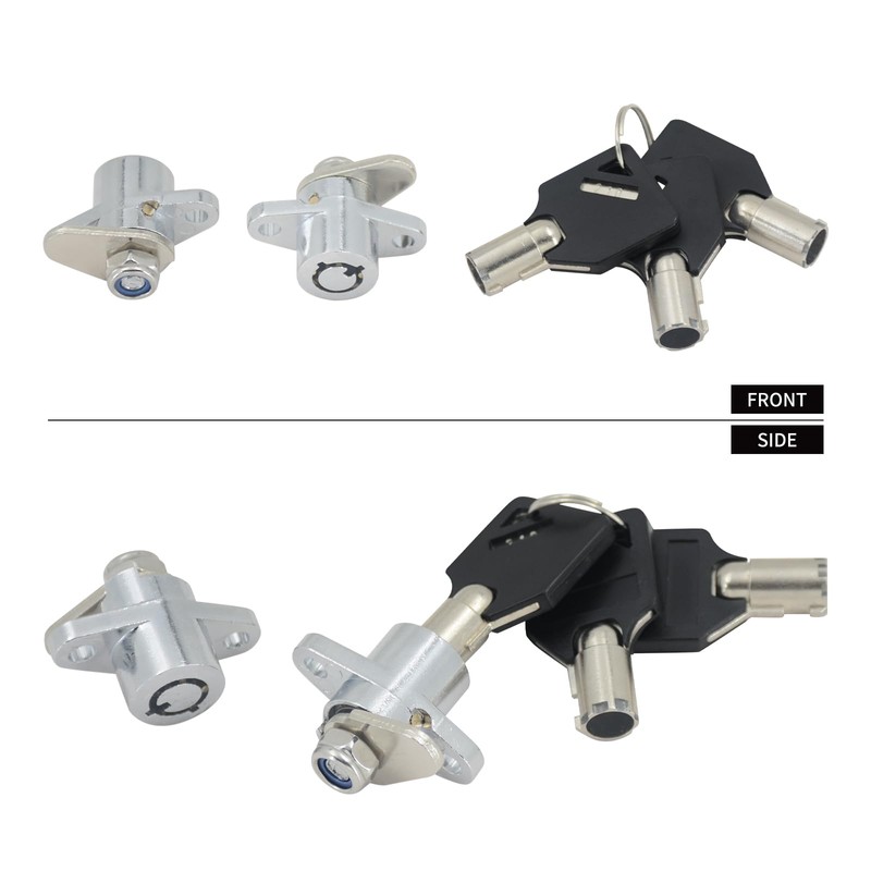 HDBUBALUS Motorcycle Saddle Bag Lock Set for Harley Touring Electra