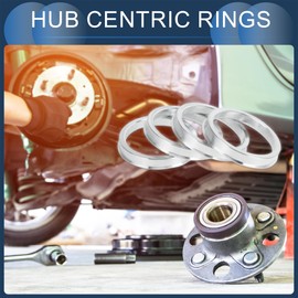 INFINAUTO Hub Centric Rings, 56.1mm ID to 66.1mm OD Vehicle Wheel Hubrings Aluminum Alloy, 4 Pcs