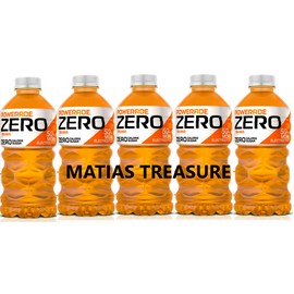 POWERADE Electrolyte Enhanced Zero Sugar Orange Sport Drink, 28 fl oz pack of 5