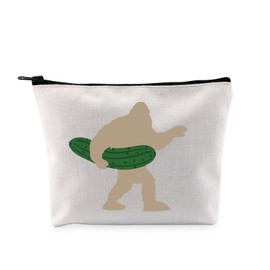 G2TUP Pickles Lover Gift Pickle B Makeup Bag Funny Vegan Cosmetic Bag Pickled Food Lover Gift Pickles Meme Gift (Pickle B MB)