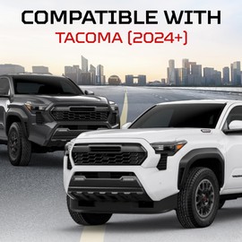 AJT DESIGN Oversize Cup Holder Compatible with Toyota Tacoma 2024+ | Fits 3.75" Bottles | Car Cup Holder Organizer | Center Console Upgrade | Interior Accessory for Toyota Trucks | Black