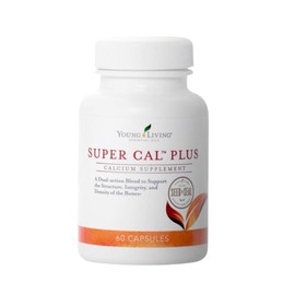 Young Living - Super Cal Plus 60 Capsules | Calcium Mineral Bone Health Supplement | Synergistic Blend of Magnesium, Vitamins D & K | Essential Nutrients