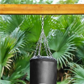 CCYODECO Punching Bag Hanger, 304 Stainless Steel Chain & Swivel with Quick Connection Links for Heavy Bag, Gym Swing, and Hammock