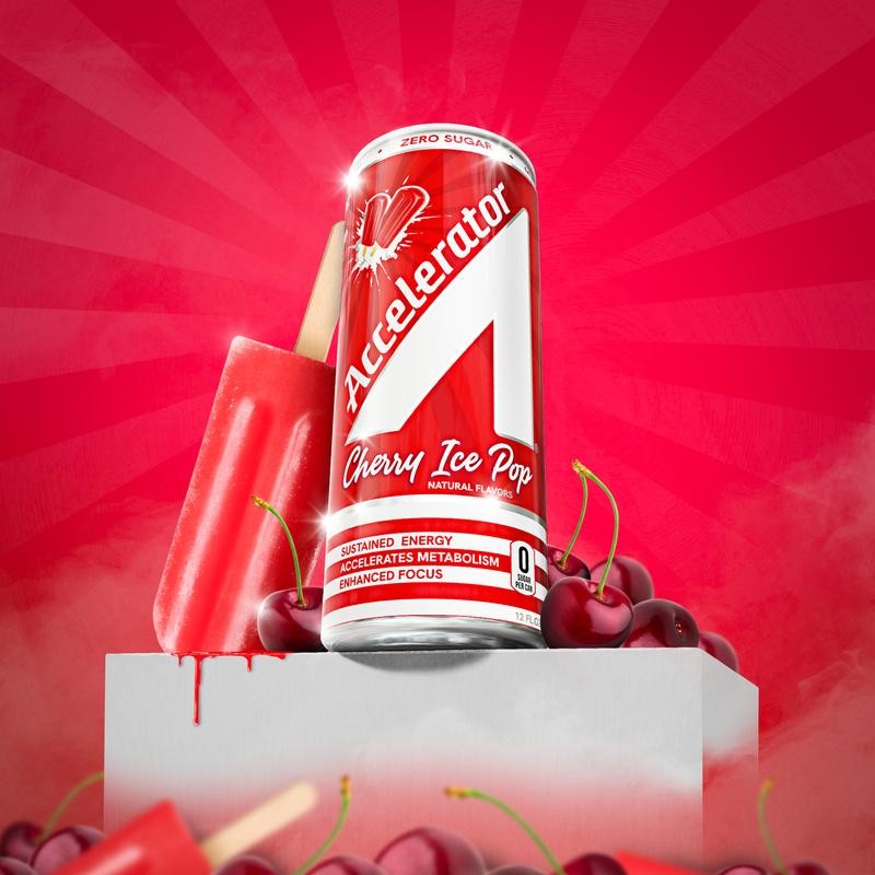 ACCELERATOR ACTIVE ENERGY CHERRY ICE POP 12 ct / 12