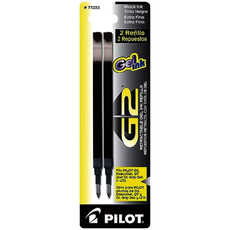 12 PACKS- 24 REFILLS: Pilot G2 Gel Ink Refill, 2-Pack
