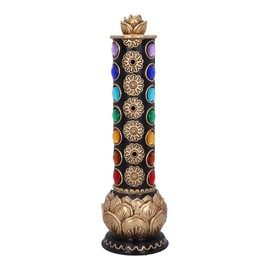Nemesis Now Chakra Totem Incense Burner, Gold, 31cm