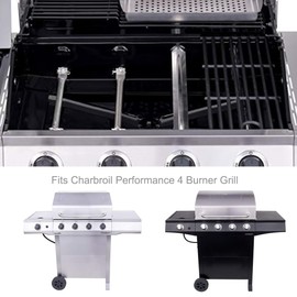 463365021 Grill Parts for Charbroil Performance 4 Burner Grill Replacement Parts 463354021 463365522 463353021 463351021 G325-0002-W1 Heat Plates G327-2100-W1 Burners G432-8S01-W1 Electrode Igniter