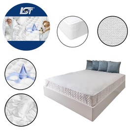 LST Wasserdichter tzenschoner Inkontinenzunterlage 4-Ecken Gi 140x200 cm