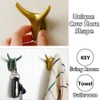 Household Storage Bathroom Hook Towel Hooks 8-Pack Plastic Ox Horn