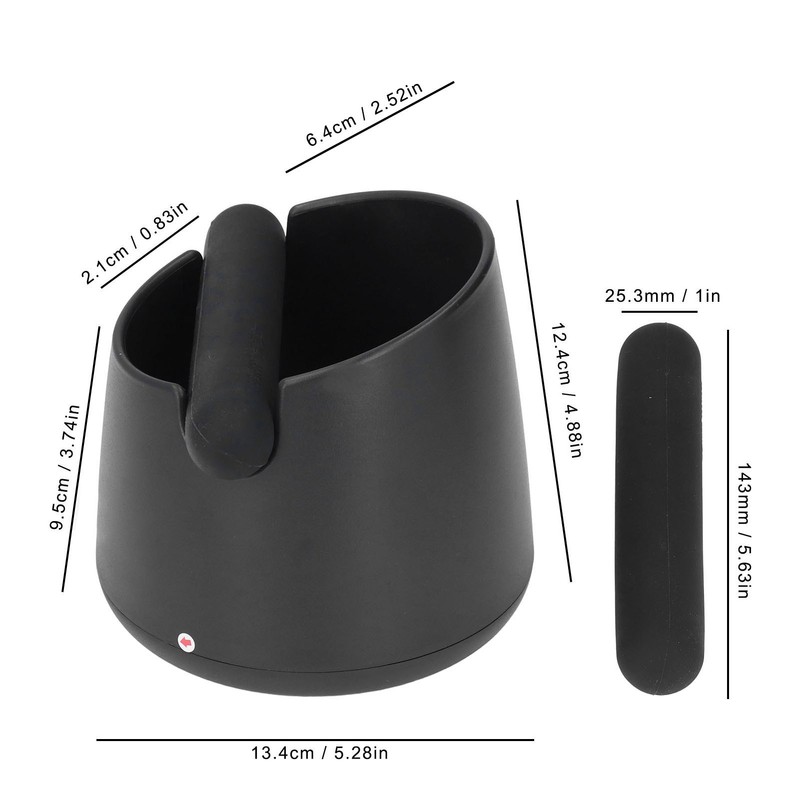 Espresso Knock Box Durable Silicone Nonslip Low Noise Large Capacity
