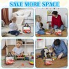 4 Pack Clear PVC Toy Storage Bags with Handles Moving