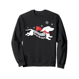 Dachshund through the Snow Doxie Dog Lovers Christmas Gift Sweatshirt