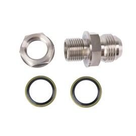 MAX COOL Replacement Turbo Oil Pan Sump Return Drain Adapter Bung Fitting 10AN to M18x1.5 Stainless Steel