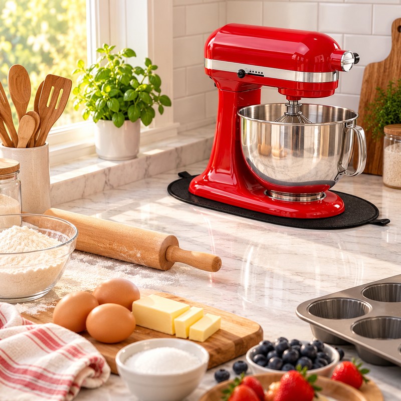 Stand Mixer Sliding Mat for KitchenAid 4.5–5 Qt Mixers –