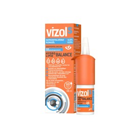 VIZOL S Vizol S HYDRO LIPID BALANCE C Augentropfen, trockene Augen, Augentropfen mit Natriumhyaluronat 0,15%, Rizinus?l 0,25% und Vitamin E