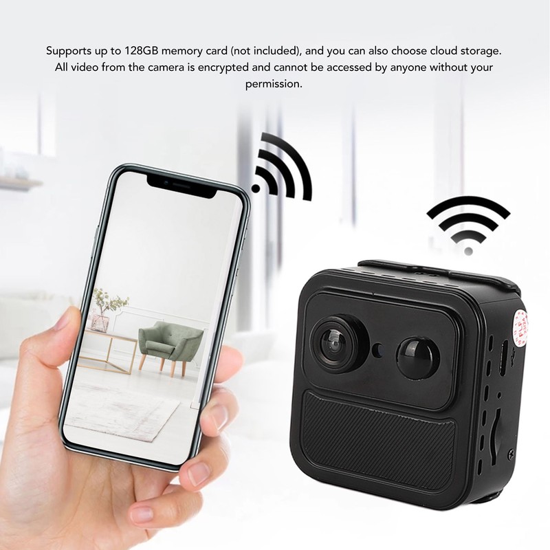 Wireless Wifi Security Camera HD Night Vision 160° Rotatable Smart