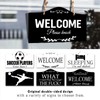 9"x5.35" Welcome Knock Hanging Sign or In Session Do Not