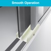 M6219 Sliding Shower Door Bottom Guide - Plastic Track Guide