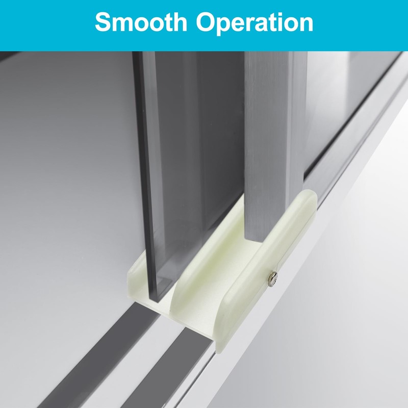 M6219 Sliding Shower Door Bottom Guide - Plastic Track Guide