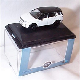 oxford white LAND R0VER discovery sport fuji with black roof car 1:76 railway scale diecast model