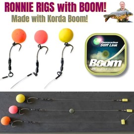 Ronnie Rigs with BOOM for Carp Fishing Carp Rig - Ronnie Spinner Rigs with BOOM! (Size 6 Micro-Barbed)