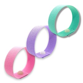 Rubber Band Snap Bracelet – Acupressure Band with Snap Technique for Mindfulness and Behavior Modification (3 Colors-3 Pack, X-Large)