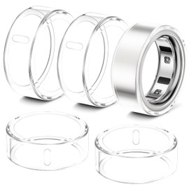 Hexasider 5 Pack Ring Cover Compatible with Oura Ring Gen 4/Oura Ring Gen 3 Horizon/Heritage, Durable TPU Case for Oura Ring Protector Accessories for Oura Size 12