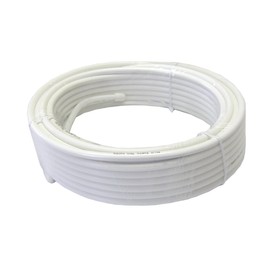 S4CFB-RMM-15WH Coaxial Cable S-4C-FB-AL 4K8K Broadcasting Compatible, 32.8 ft (15 m), Raw Ends, White