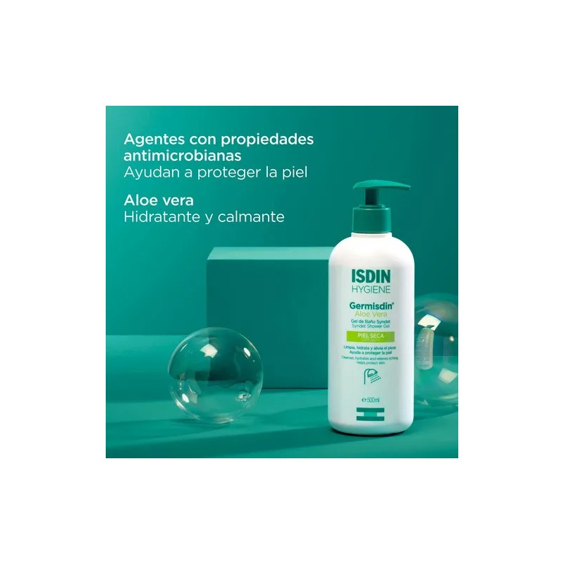 Germisdin Higiene Corporal Aloe Vera, Antiséptico, 500 Ml