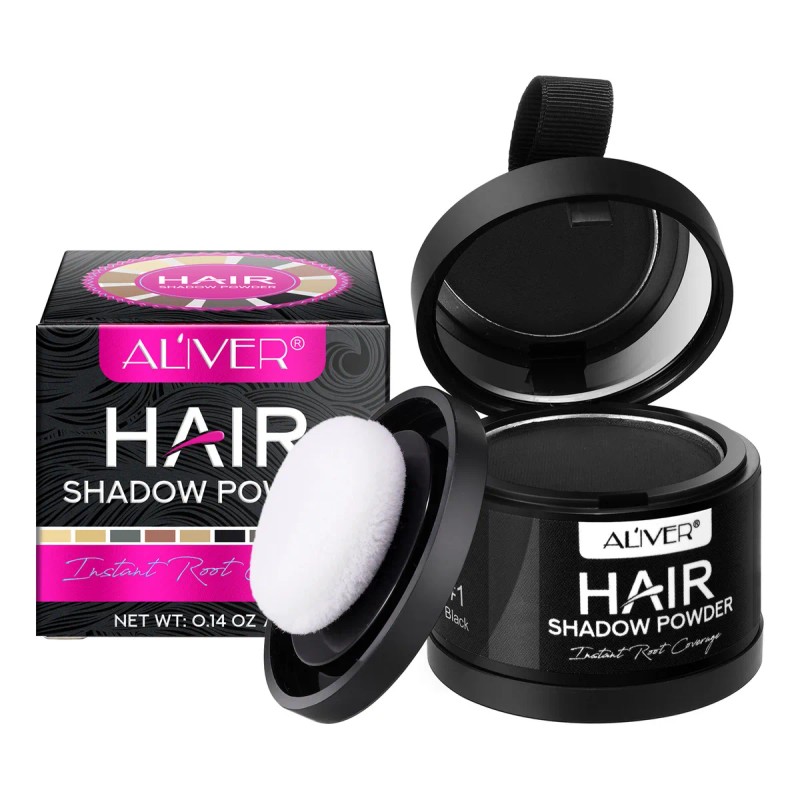 Polvo Para Volumen Cabello Maquillaje Fibra Capilar Cubre Ra