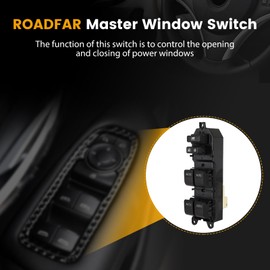 ROADFAR Window Switch Fits 2014-2019 for Toyota Corolla 2017 for Toyota Corolla iM 2013-2018 for Toyota for RAV4 Front Left Driver Side Power Window Switch Replaces 848200R040 8482042210 1S16761