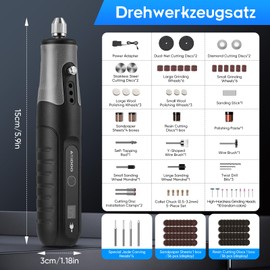 Corded Electric Rotary Tool,LCD Display 5 Speeds Mini Rotary Tool Kit with 167 Accessories Multi-Purpose Multi Tool for Cutting,Engraving,Sanding,Drilling,Polishing,Grinding,DIY Crafts & Projects