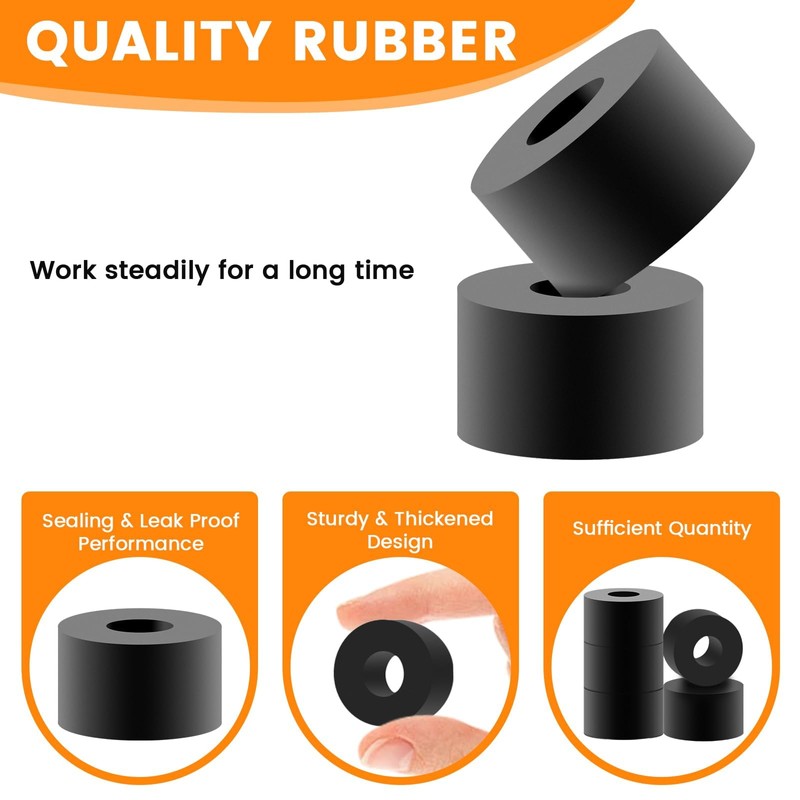 8Pcs 1 OD x 3/8 ID x 3/5 Inch Thickness