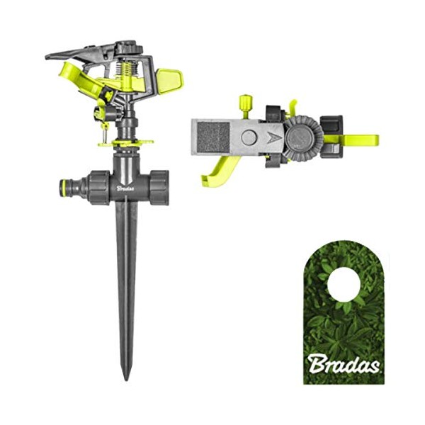 Bradas Circular Sprinkler with Ground Spike Sprinkler Impulse Sprinkler Irrigation
