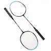 2PCS Badminton Rackets Iron Alloy Frame Integrated Shuttlecock Racquets for