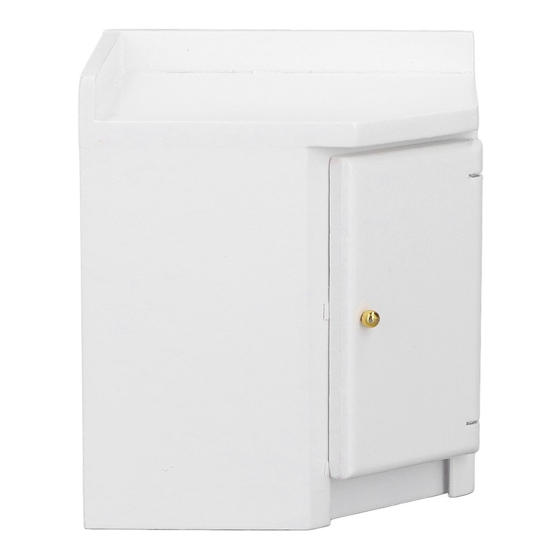 1:12 Dollhouse Corner Cabinet Decorative Robust Exquisite Craftsmanship Simulated Mini